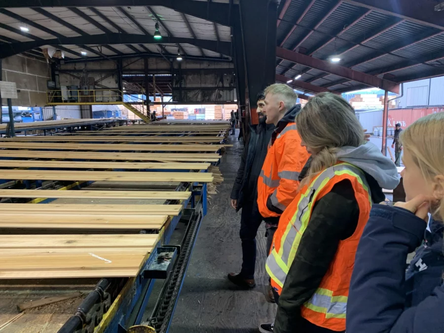 Lumber Manufacturing Mill Discussing how wood is made into specialty lumber